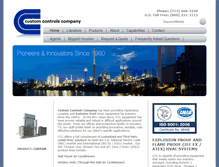 Tablet Screenshot of customcontrolsco.com